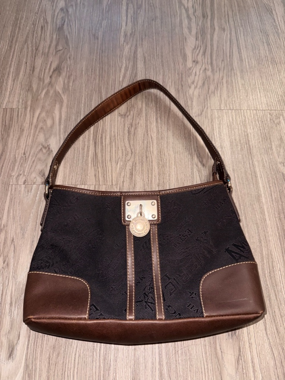 American Living Black and Brown Shoulder Bag